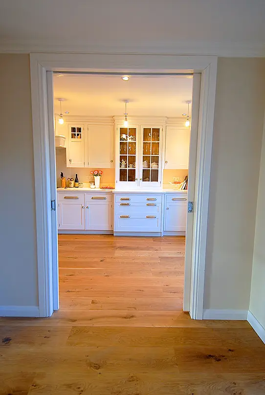 View through to the new kitchen