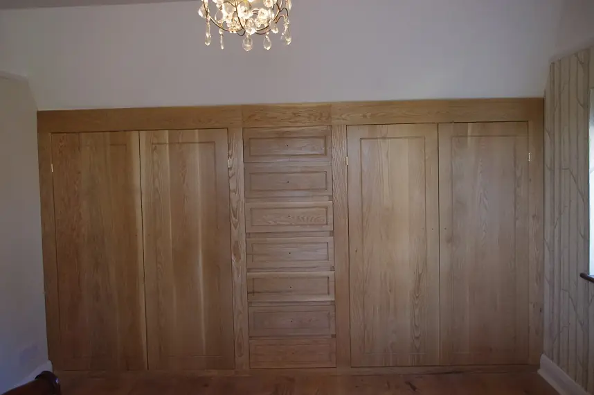 Bespoke oak wardrobes
