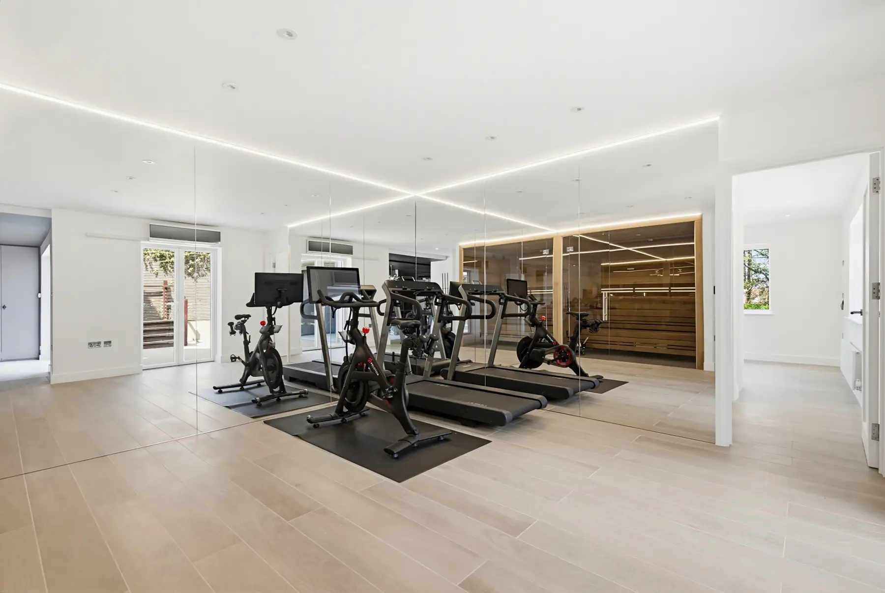 Home gym in the new extension
